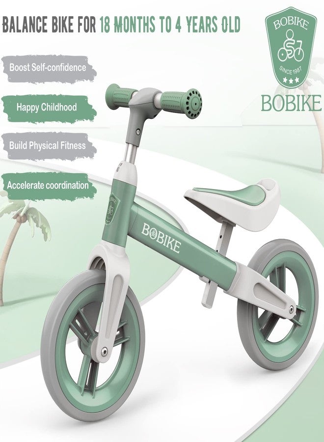 Bobike Toddler Balance Bike Toys for 1 to 6 Year Old Girls Boys Adjustable Seat and Handlebar No-Pedal Training Bike Best Gifts for Kids (Green) - Image 4